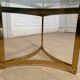 Gold metal coffee table, 1970s