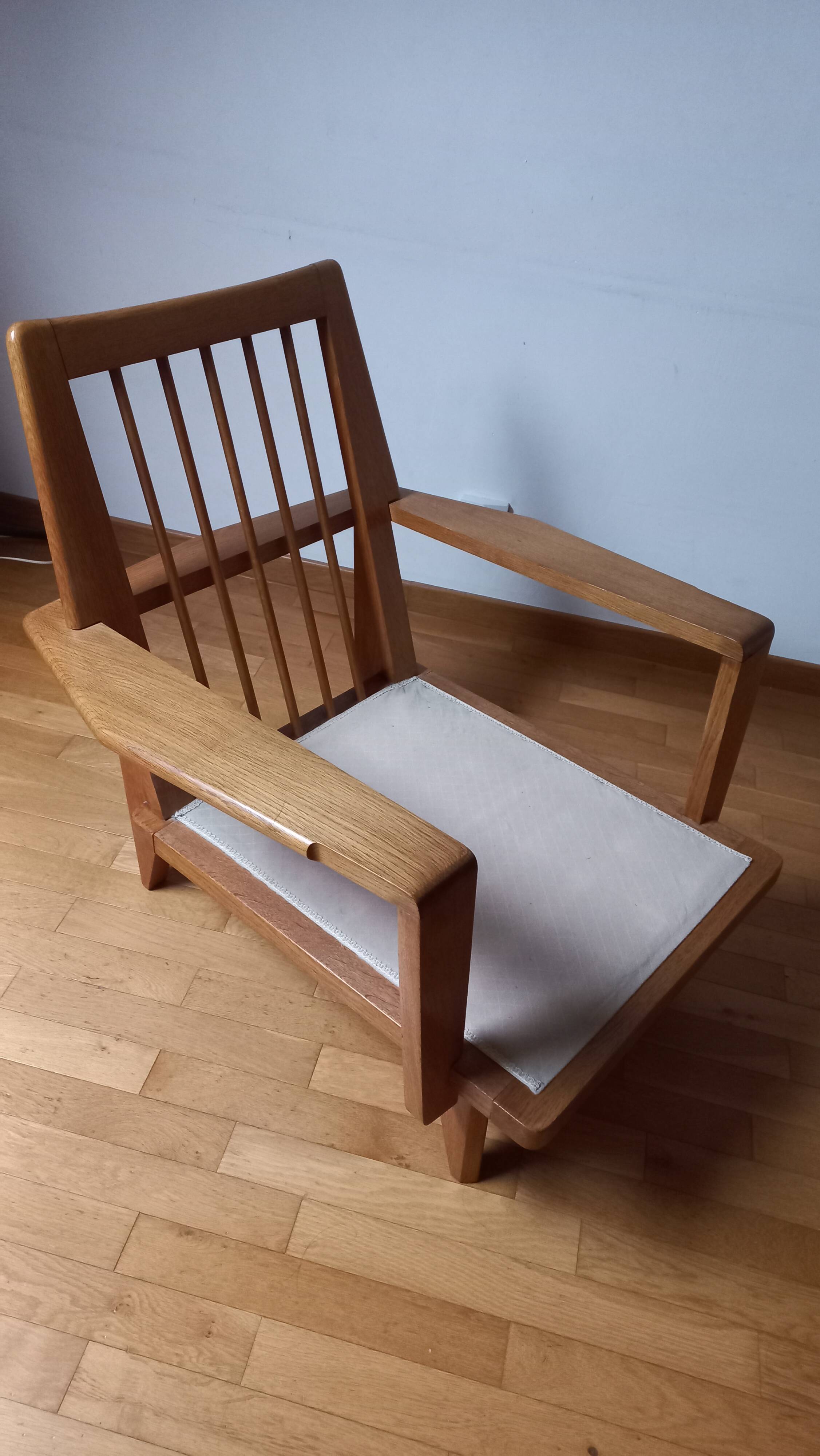 Pair of armchairs 1960 Solid oak - Scandinavian style