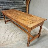 Antique French table farm dining table 19th century 73 x 201 cm