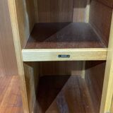 1950s English walnut bedroom wardrobe