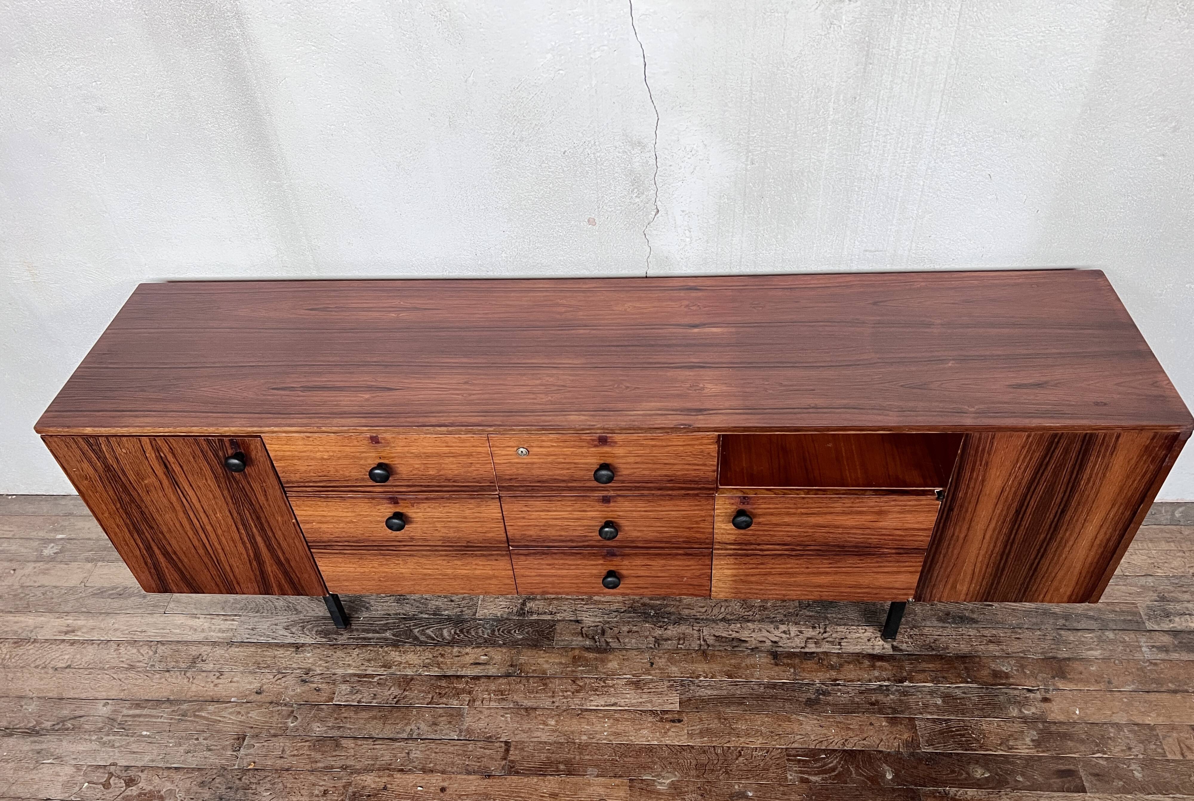 Vintage sideboard TV/hifi cabinet in rosewood 1960s