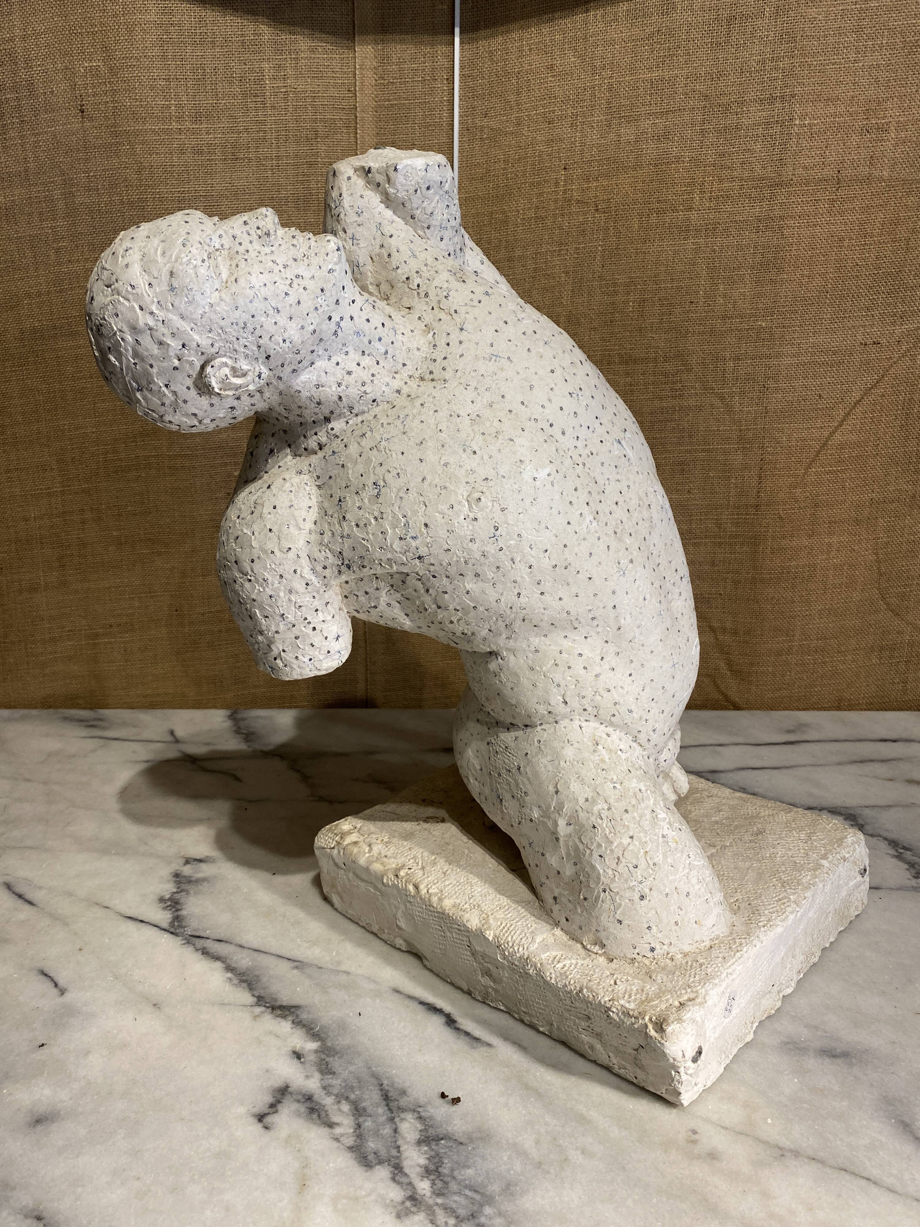 Bust of a man, plaster study