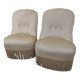 Paire de fauteuils crapauds
