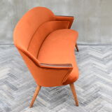 Vintage Sofa, 1960s, Russet Velvet