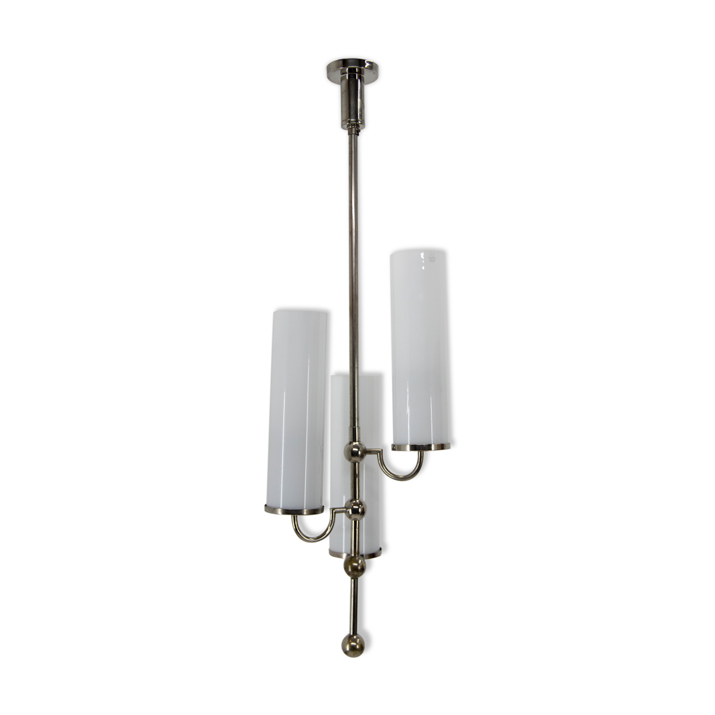 Art deco tubular chandelier, 1930s