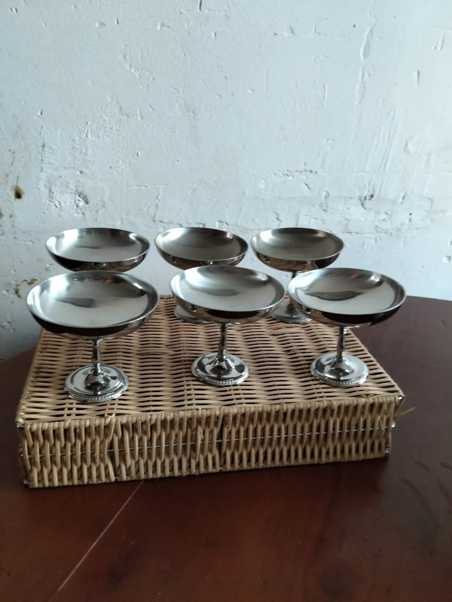 6 ice cream bowls Guy Degrenne