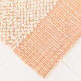 4x7 Salmon Beige Handmade Turkish Vintage Rug