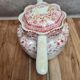 English teapot Wileman Foley Shelley RN148962 Dolly Varden red decoration