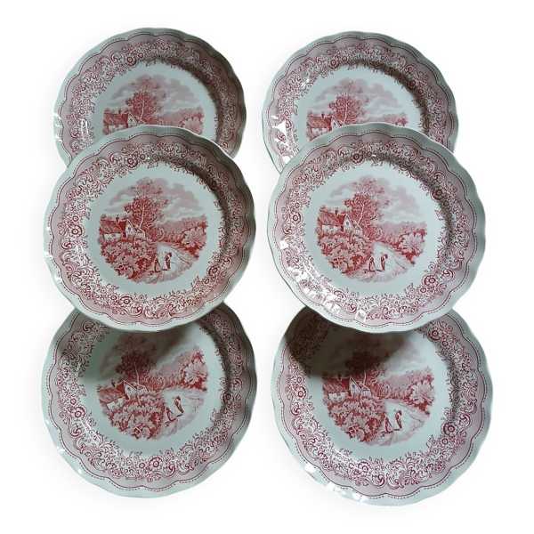 6 plats en faïence italienne