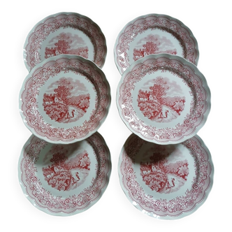 6 Italian ceramic plates