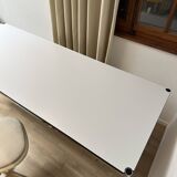 USM Haller desk in pearl grey laminate