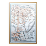 Printed in 1908, map of Charleville-Mézières