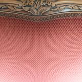 Louis XV-style solid oak basket bed