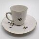 Porcelain Coffee Mug with Cornflower Decor