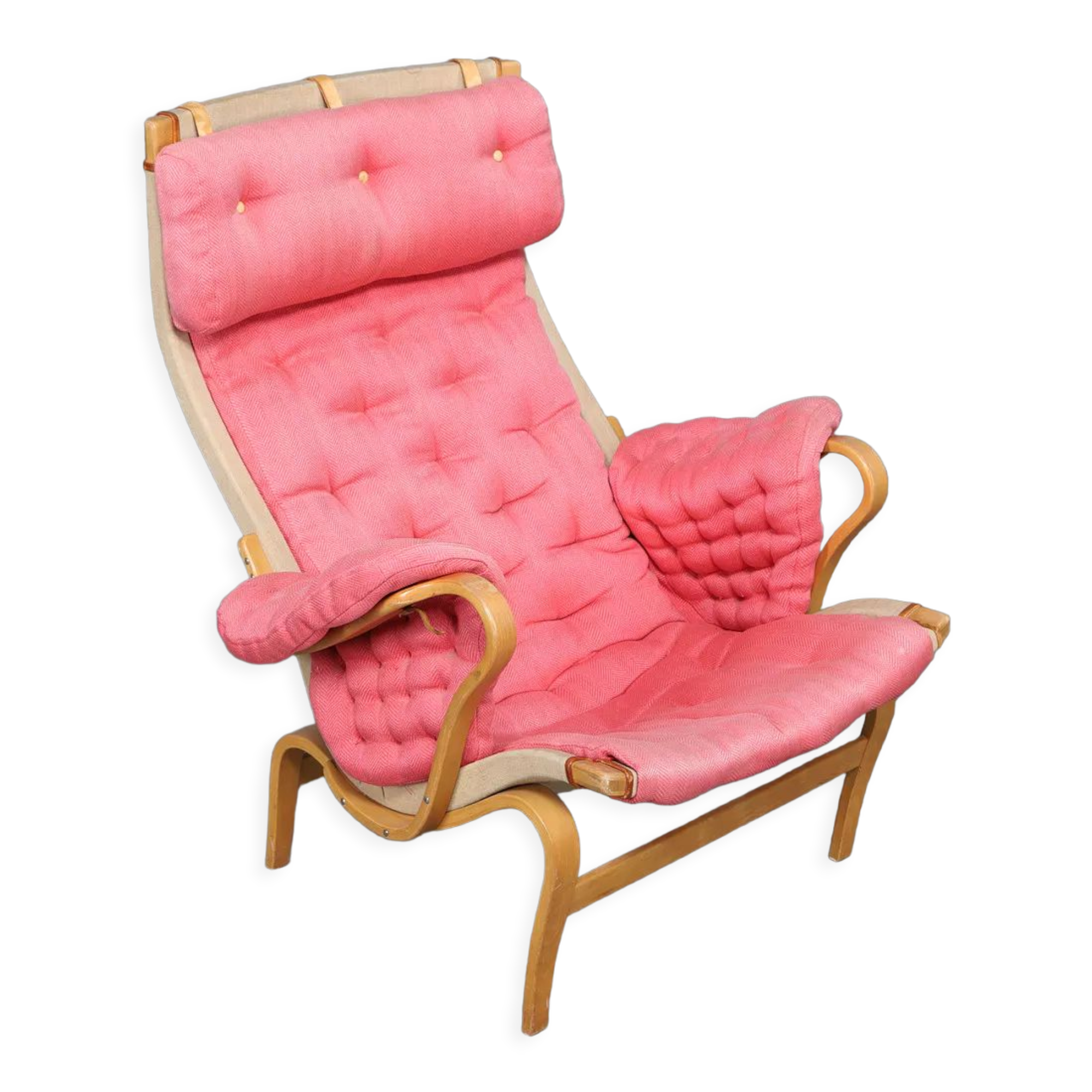 Pernilla armchair by Bruno Mathsson by DUX.  1970s-80s