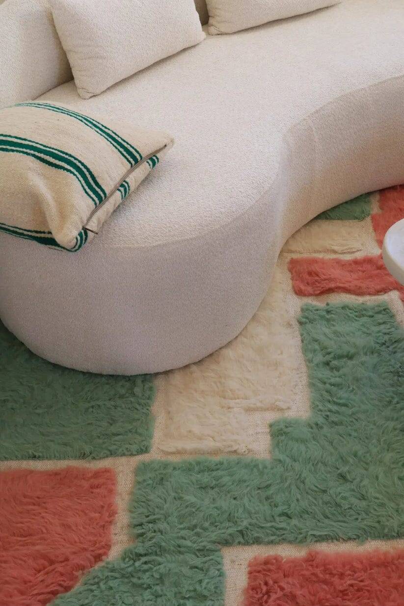 Tapis berbère fait main traditionnelle 250cmx150cm