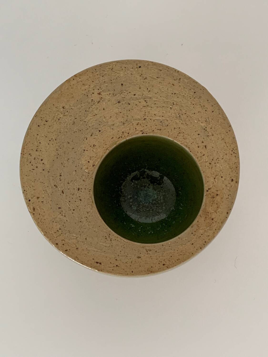 80s enamelled stoneware ashtray/pocket tray