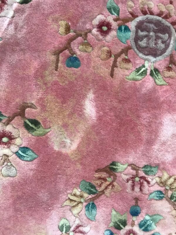 Carpet made Chinese vintage hand 140 X 208 cm