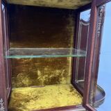 Napoleon III Mahogany and Chiseled Bronze Display Cabinet, 19th Century