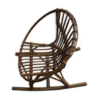 Child rattan rocking chair