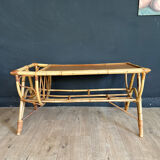 Table basse en rotin