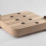 Coffee table in ash and green ebony