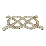 Vintage silver metal rope trivia