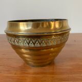 Cache-pot en laiton vintage