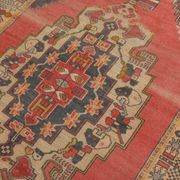 4x7 Navy Blue & Red Vintage Persian Rug, 136x224Cm