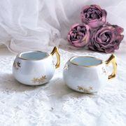 Pair of Luxury porcelain salt salers from France