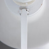 Floor lamp in white opaline glass, 1970's, italy