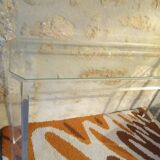 David Lange Glass and Plexi Console