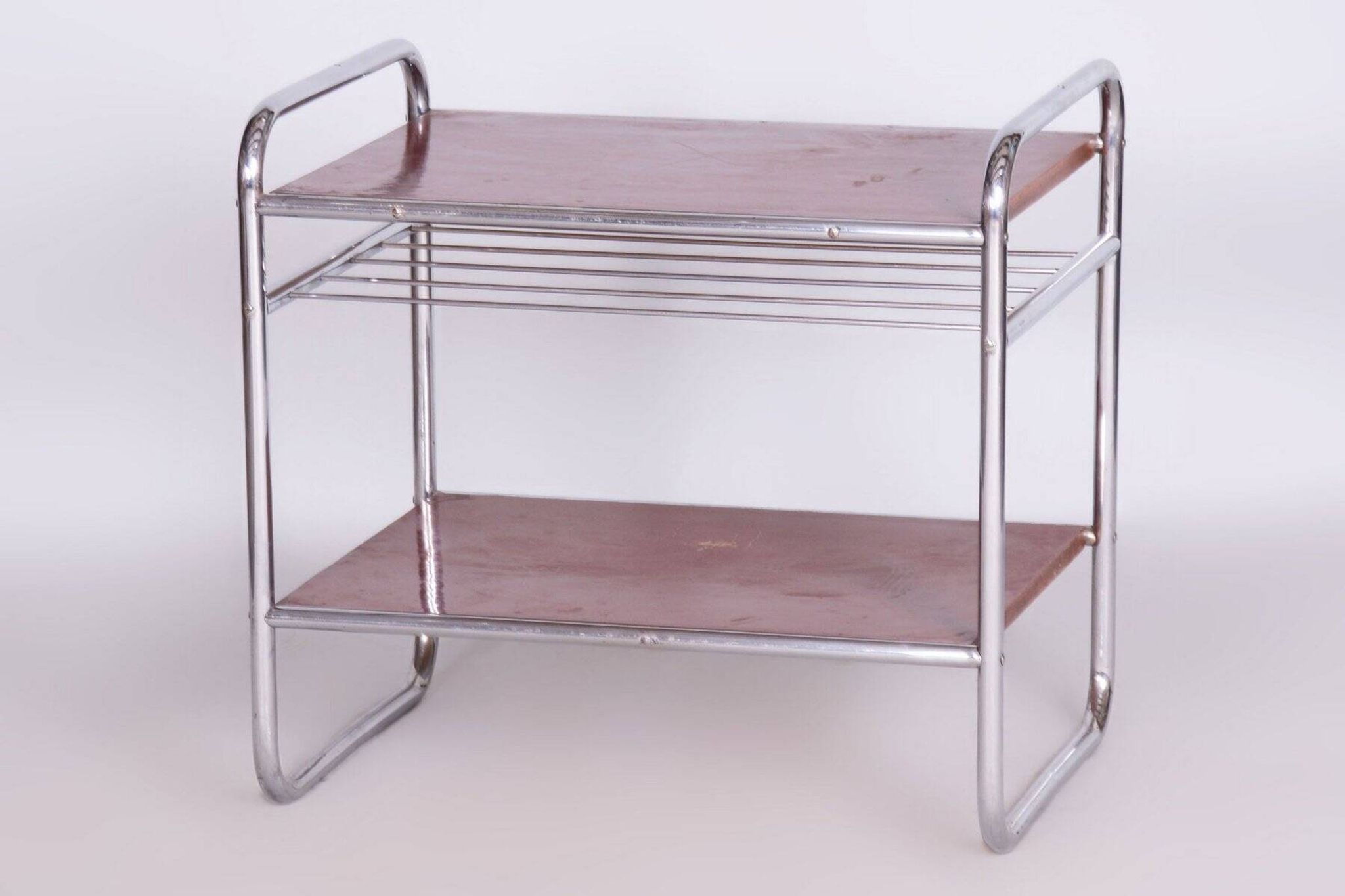 Bauhaus Side Table in Chrome-Plated Steel, 1930s