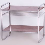 Bauhaus Side Table in Chrome-Plated Steel, 1930s