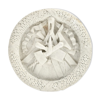 Marble Masonic coat of arms