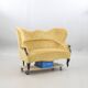 Vintage Rococo-Style Sofa — Elegant Curved Salon Silhouette — W 160 cm (63.