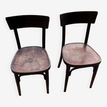 Set of 2 Thonet bistro chairs 1930