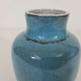 Vase émaillée Bleu de Jacques et Dani Ruelland 1960s