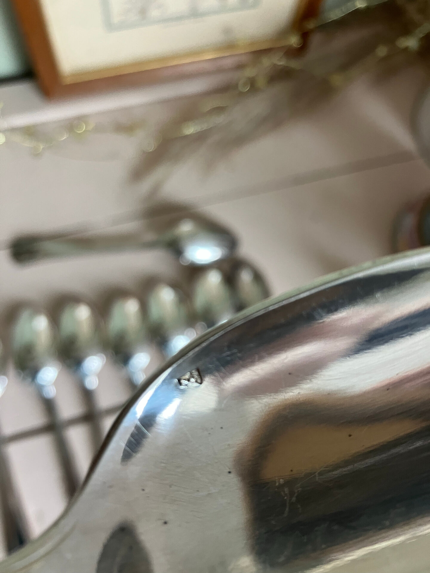 Set of 12 vintage soup spoons Arr deco Argental