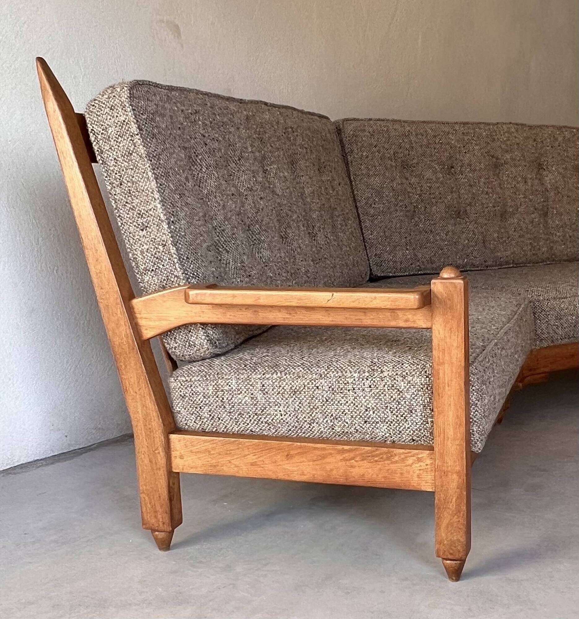 Corner bench by Guillerme and Chambron for Your House, France 60s