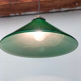 Old green opaline lamp