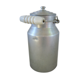 Old aluminum milk pot