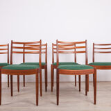 Fabric and teak dining chairs by Victor Wilkins for G-Plan, 1960s, set of 6
