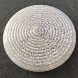 Large white Clichy art deco glass globe