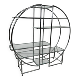 Mid-century design tubular steel shelf