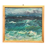 Original Swedish Oil on Panel – "River Landscape" by Lodström – Signed – Dated 1971 – Framed – 22.5 × 15 cm (8.9" × 5.9")