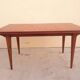Scandinavian table in teak with  extensions