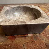 Ashtray, beige marble catch-all.