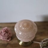 Clichy pink glass lamp