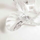 Empty floral pocket crystal of transparent arques signed